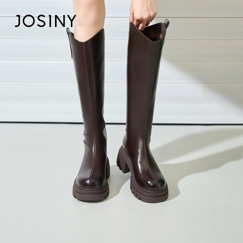 （未开价）卓诗尼2025冬小个子增高厚底不过膝长筒靴女562A80664