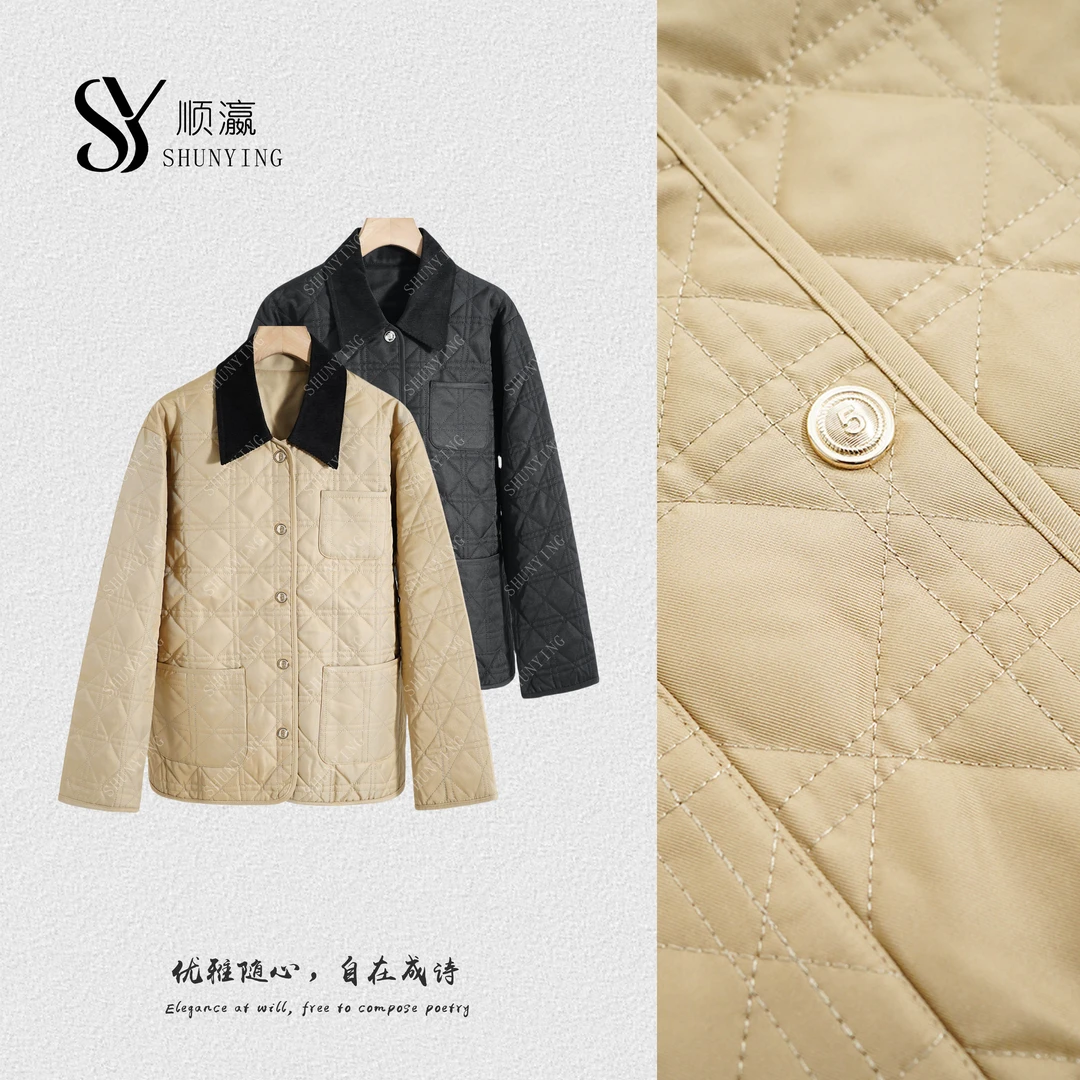 【仟娜】精致高级感！高级感时尚撞色百搭休闲棉服外套SY73MF924310