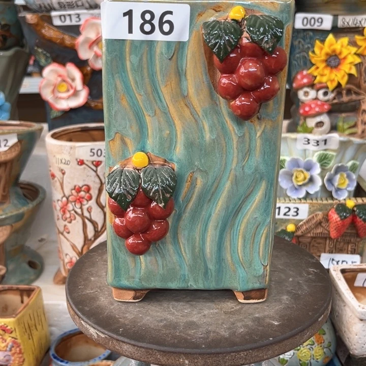 紫砂花盆粗陶材质多肉花盆