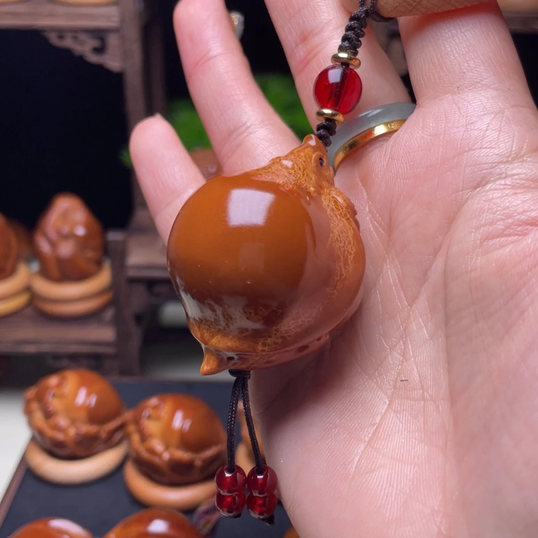 橄榄核吊坠金钱龟单籽3.8