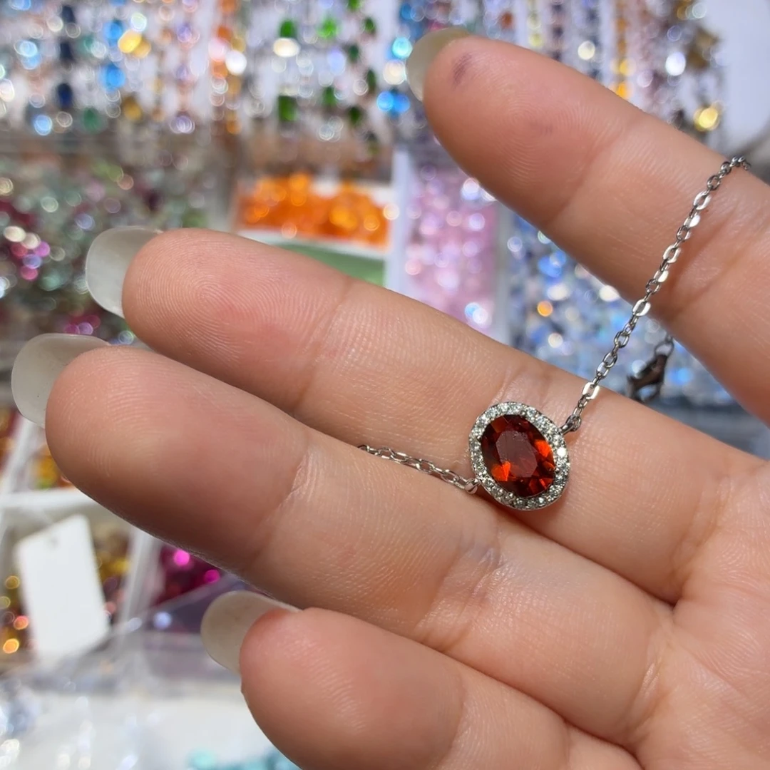 银S925镶嵌手链黄晶