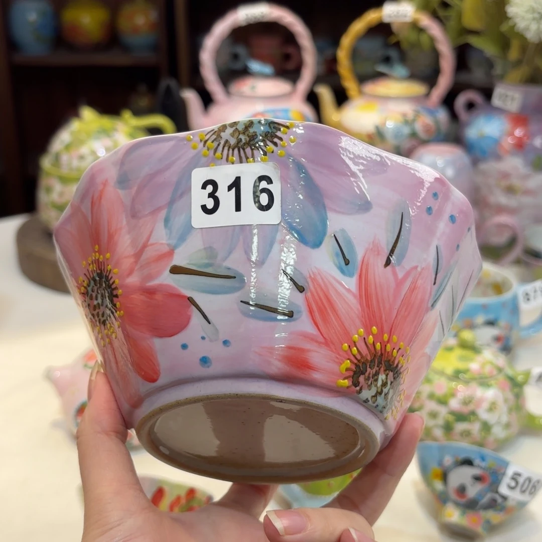 景德镇手绘高温釉下彩陶瓷茶具