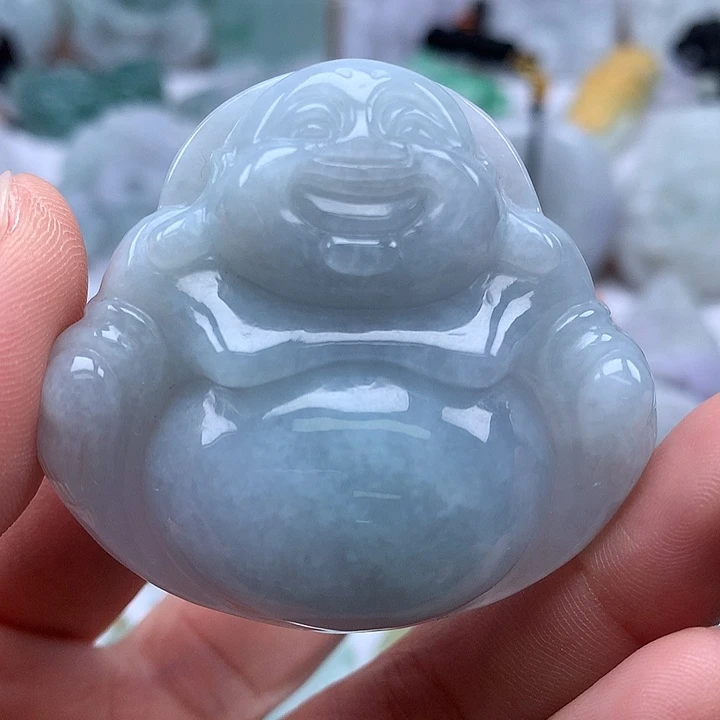 翡翠未镶嵌颈饰大佛福利卡厚11+