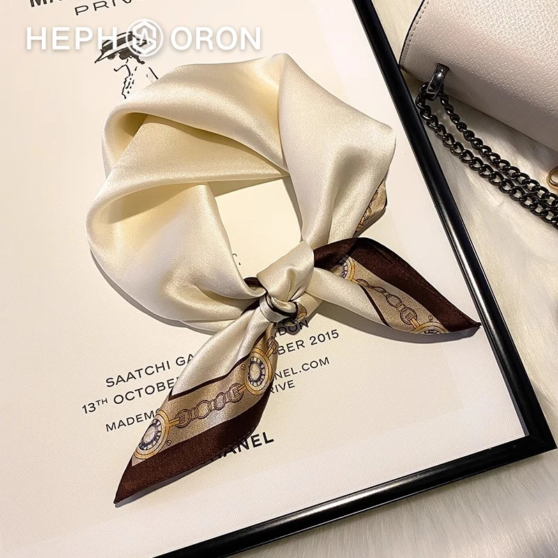 【七夕礼物】真丝丝巾女2025新款系脖高级感桑蚕丝小方巾礼盒装