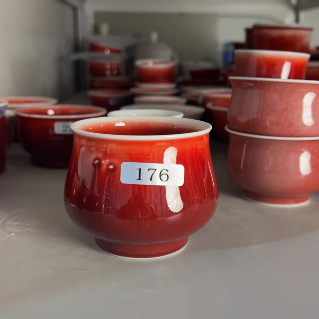 陶景德镇陶瓷郎红微瑕