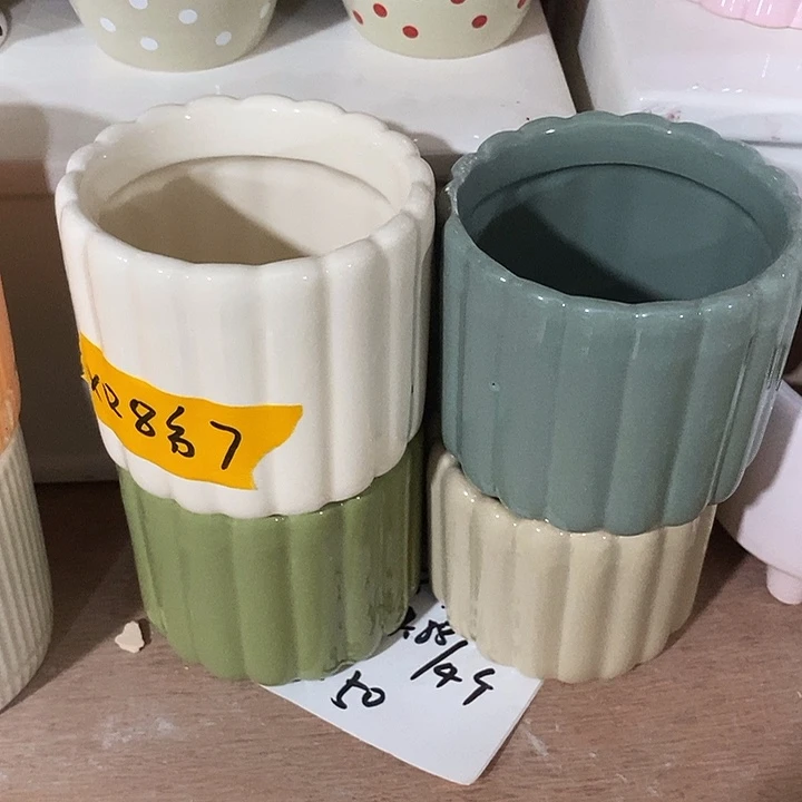 摆件陶盆有孔 微瑕介意勿拍