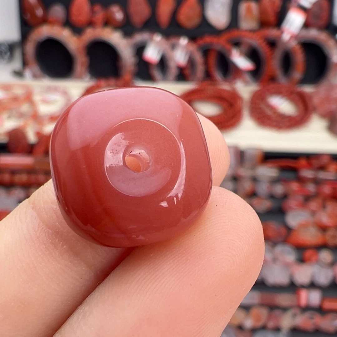 南红玛瑙未镶嵌颈饰方扣