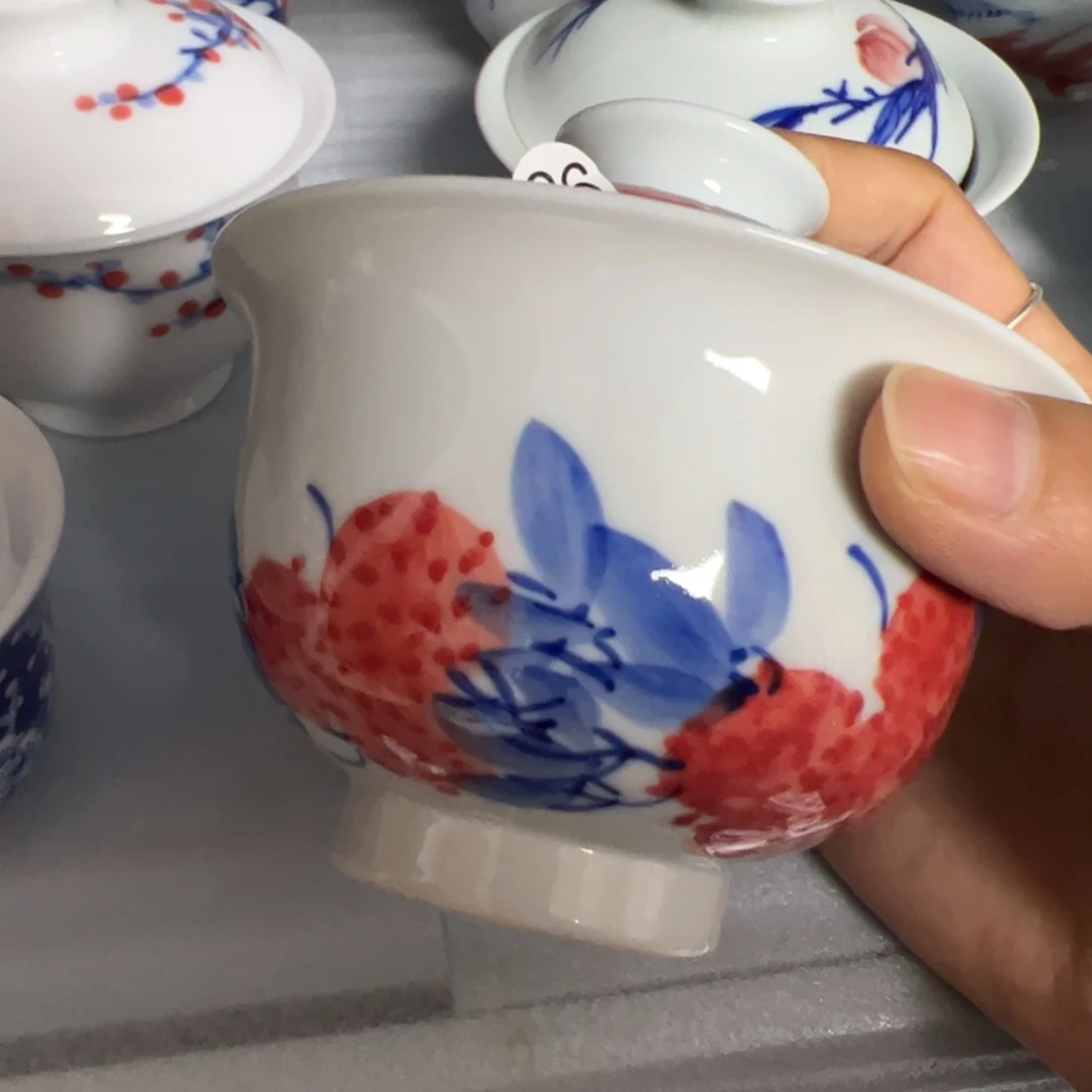 陶瓷景德镇纯手工纯手绘茶具木木