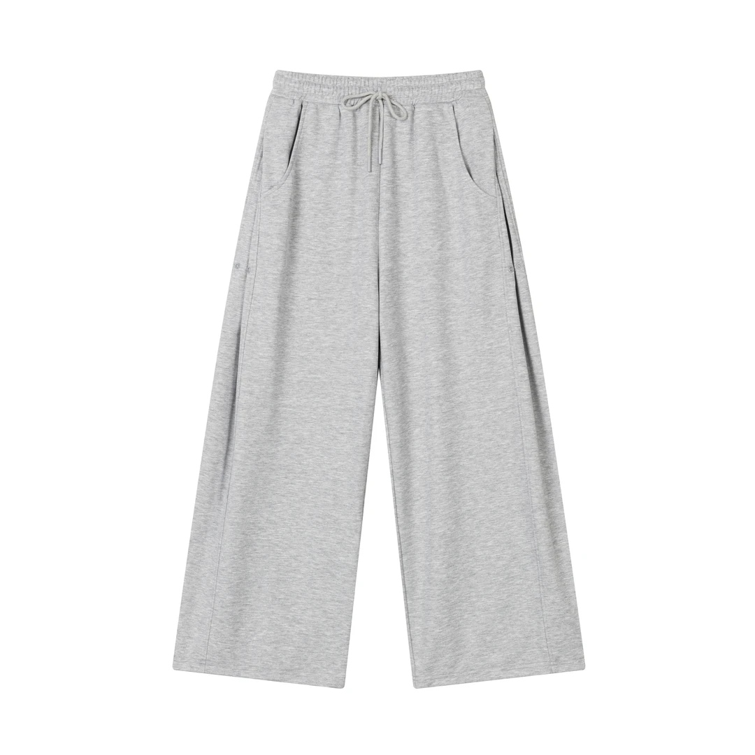 LYNIONE新款美式男女同款灰色运动裤 浅灰卫裤 P250600046