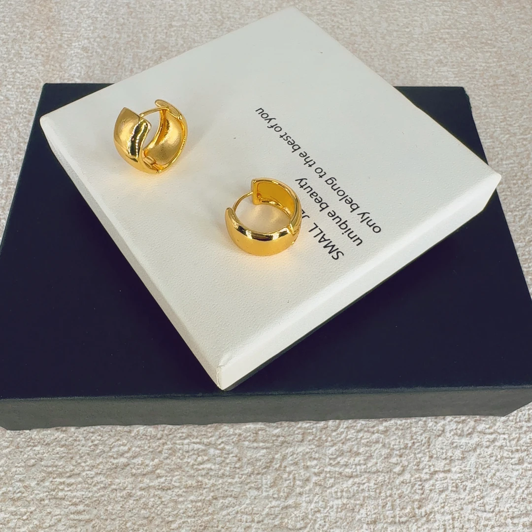 铜合金耳饰 新款耳饰035不易掉色简约港风复古高级感冷淡风耳环