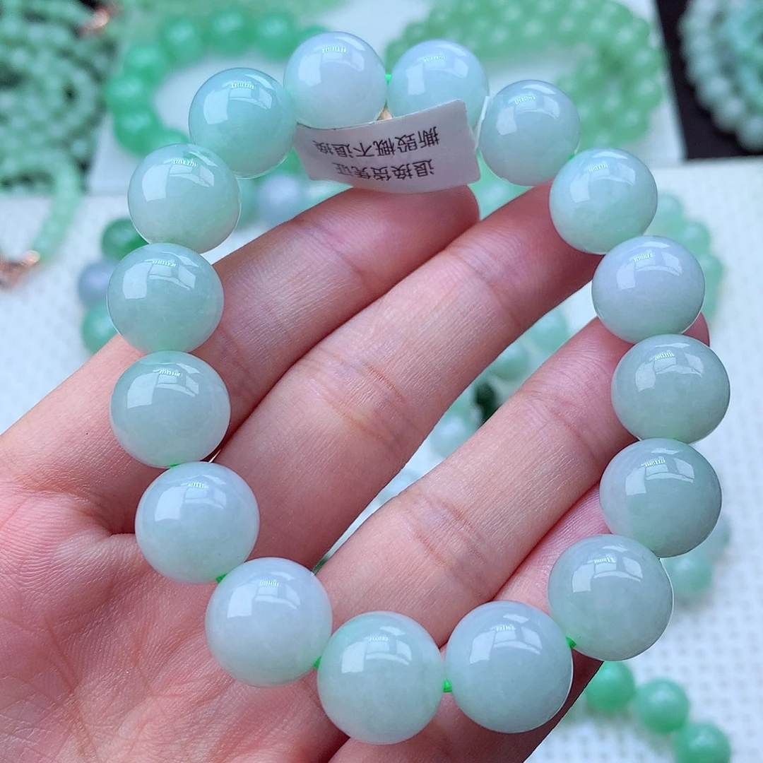 翡翠未镶嵌毛衣链卡13