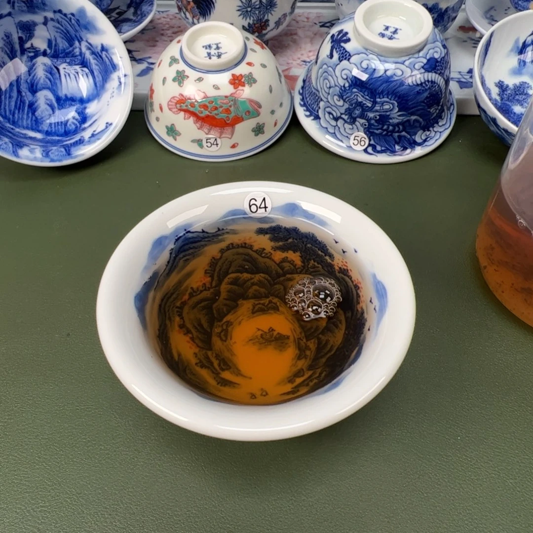 景德镇纯手工纯手绘茶具木木64