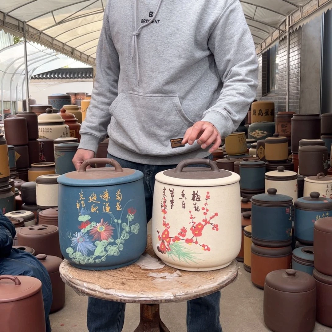 紫砂茶叶罐8饼茶叶罐