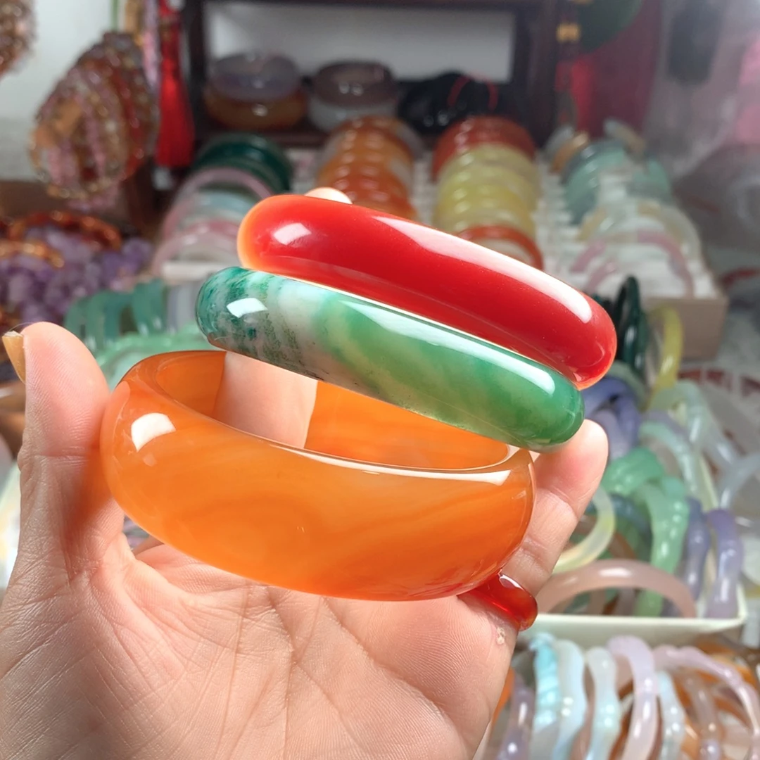 简***爱玛瑙/玉髓未镶嵌手镯