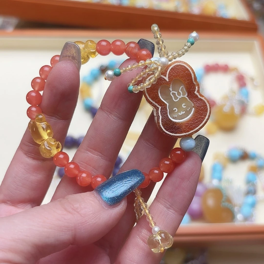 未镶嵌琥珀手链琥珀