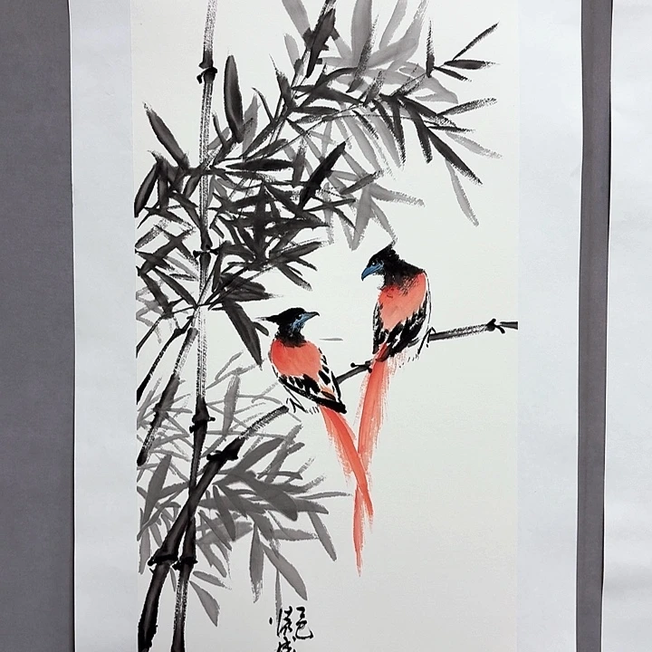 国画亲笔手绘放心去藏