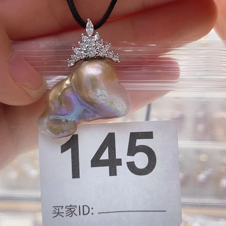 未镶嵌天然珍珠。  漏 漏 漏淡水珍珠