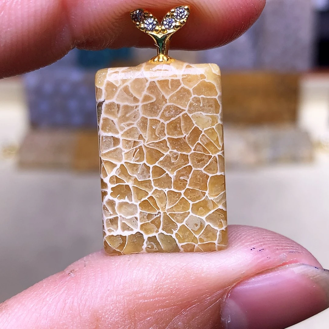 硅化玉珠宝奇石合金青****旧