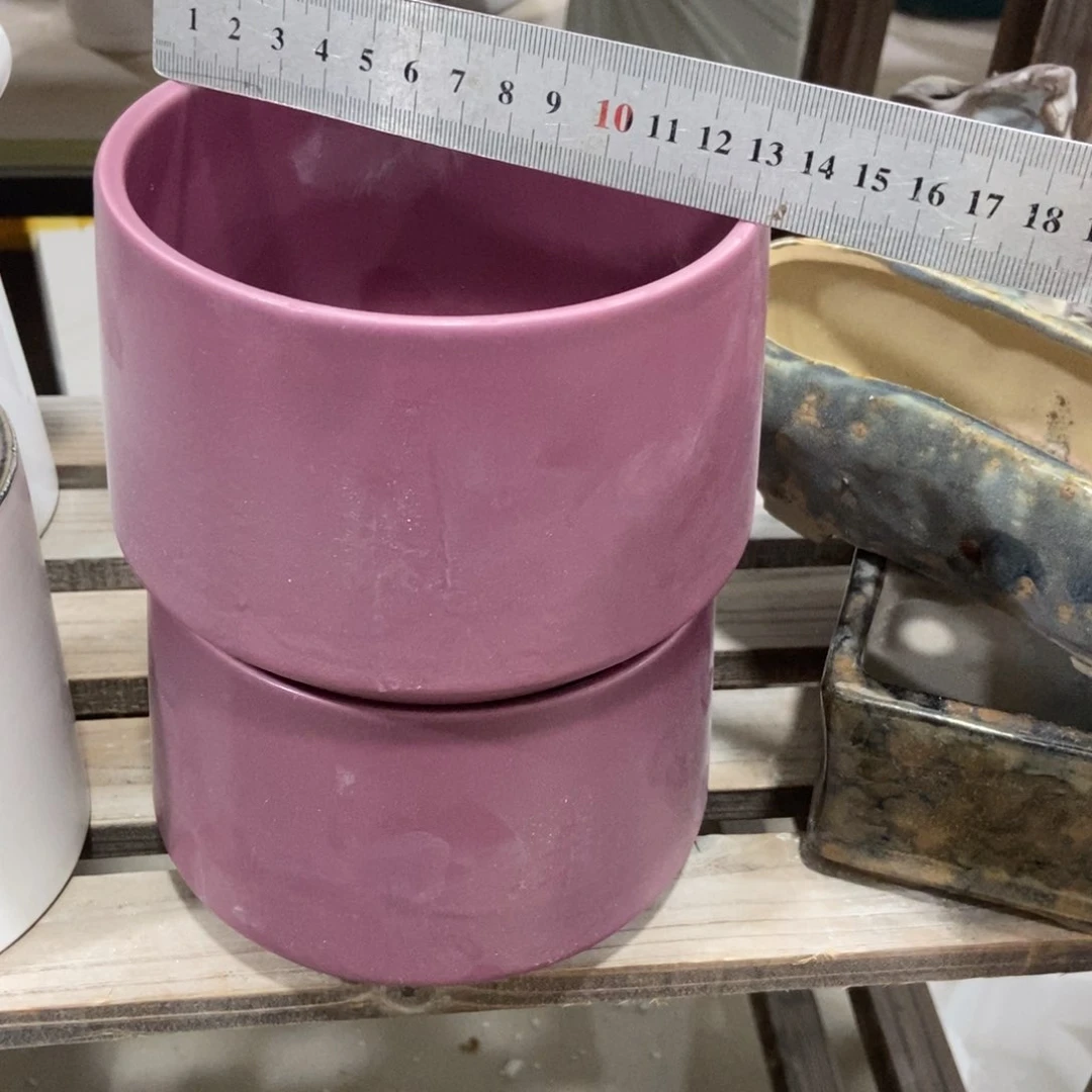 红陶高温陶瓷花盆