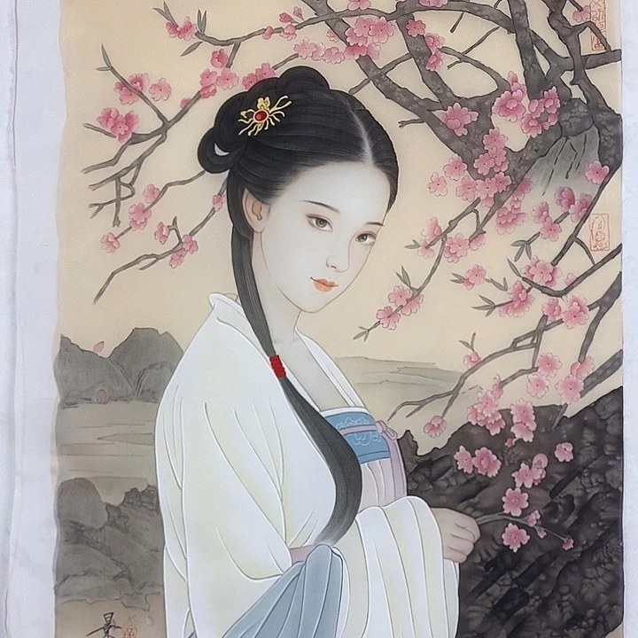 情***风国画作品多次入选