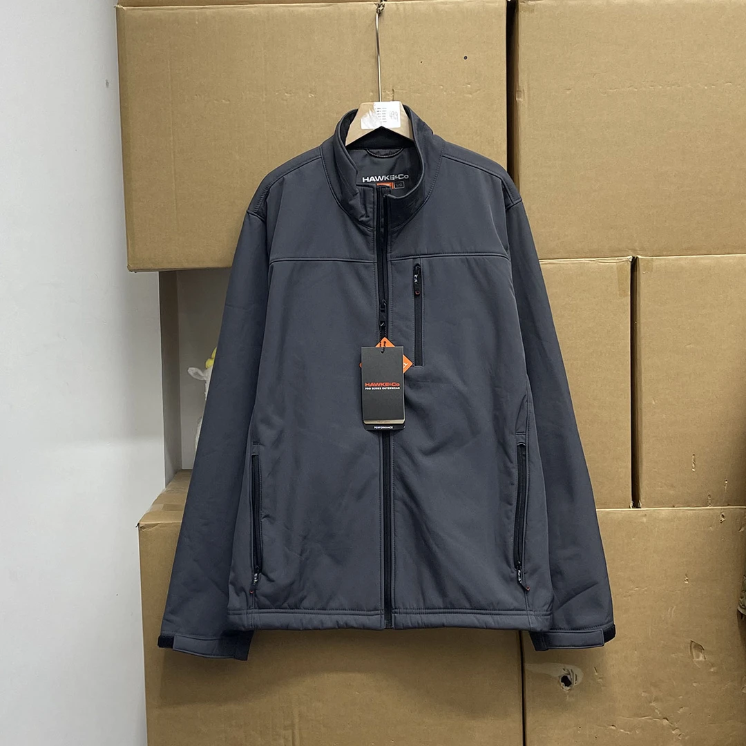 北美/！！户外软壳防水加绒保暖男立领休闲冲锋衣夹克外套