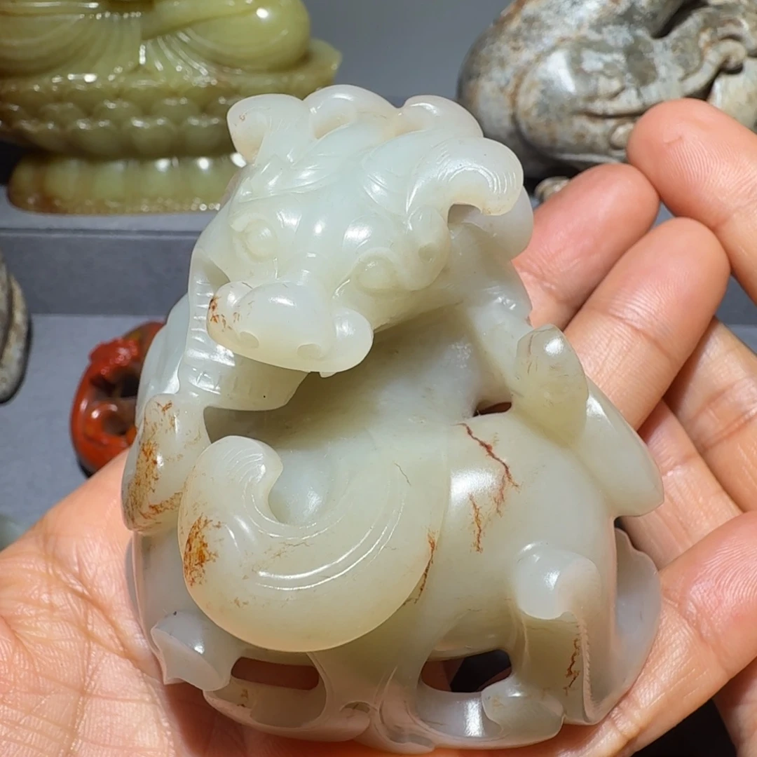 无***为和田玉未镶嵌挂件