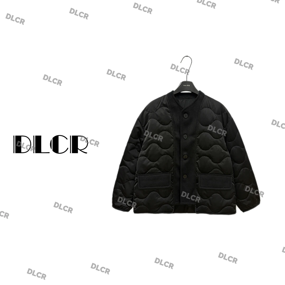 【大琳】2025秋冬季上新气质时尚轻奢女士菱格白鸭绒拼接外套