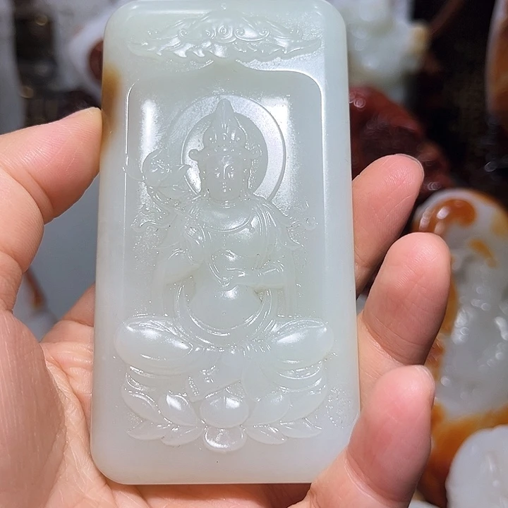 和田玉未镶嵌挂件