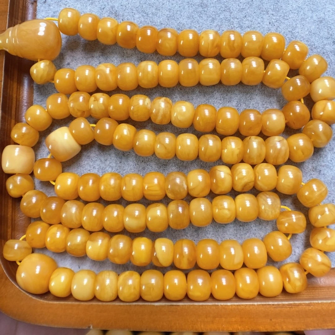 蜜蜡手串未镶嵌蜜蜡108