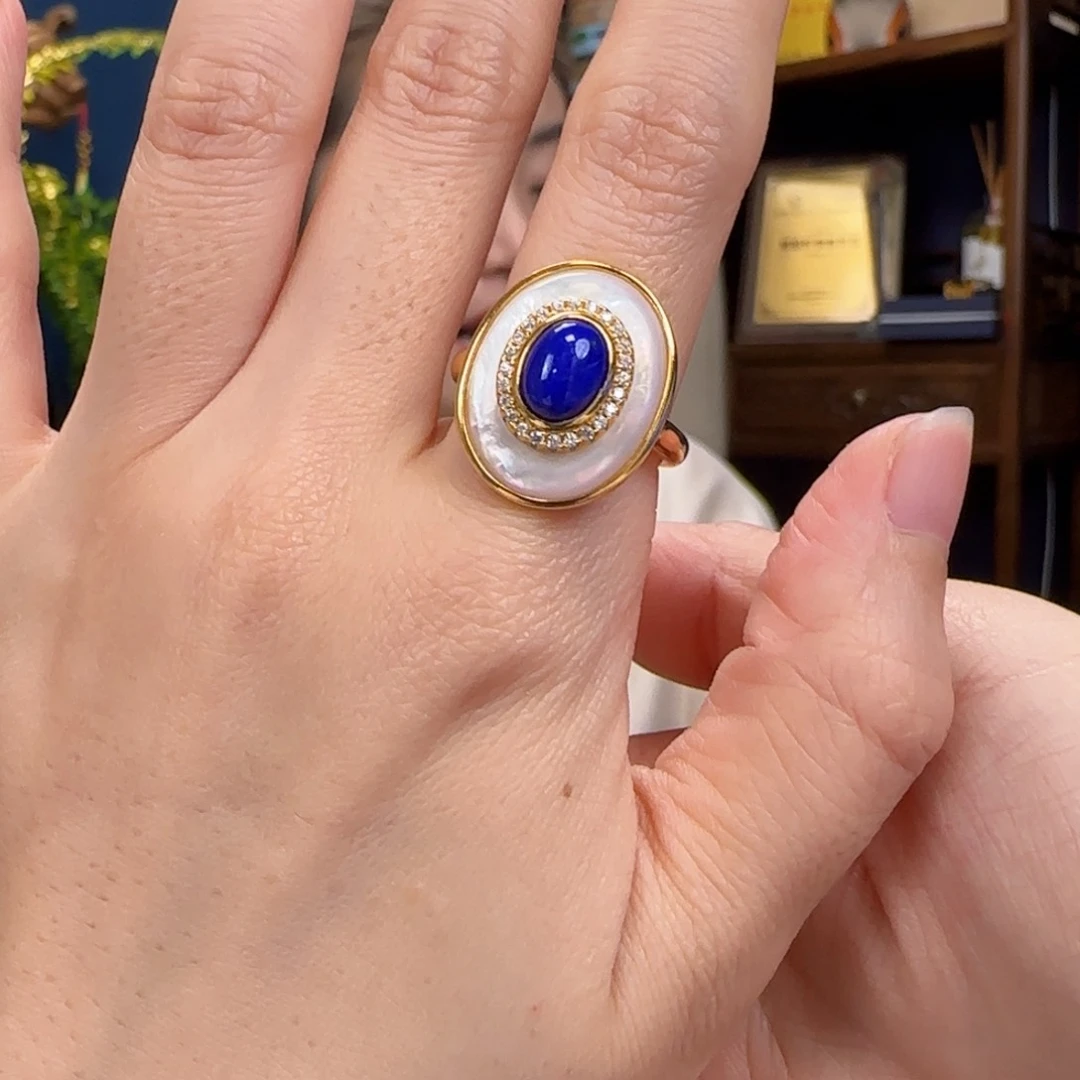 青金石未镶嵌戒指11111111111