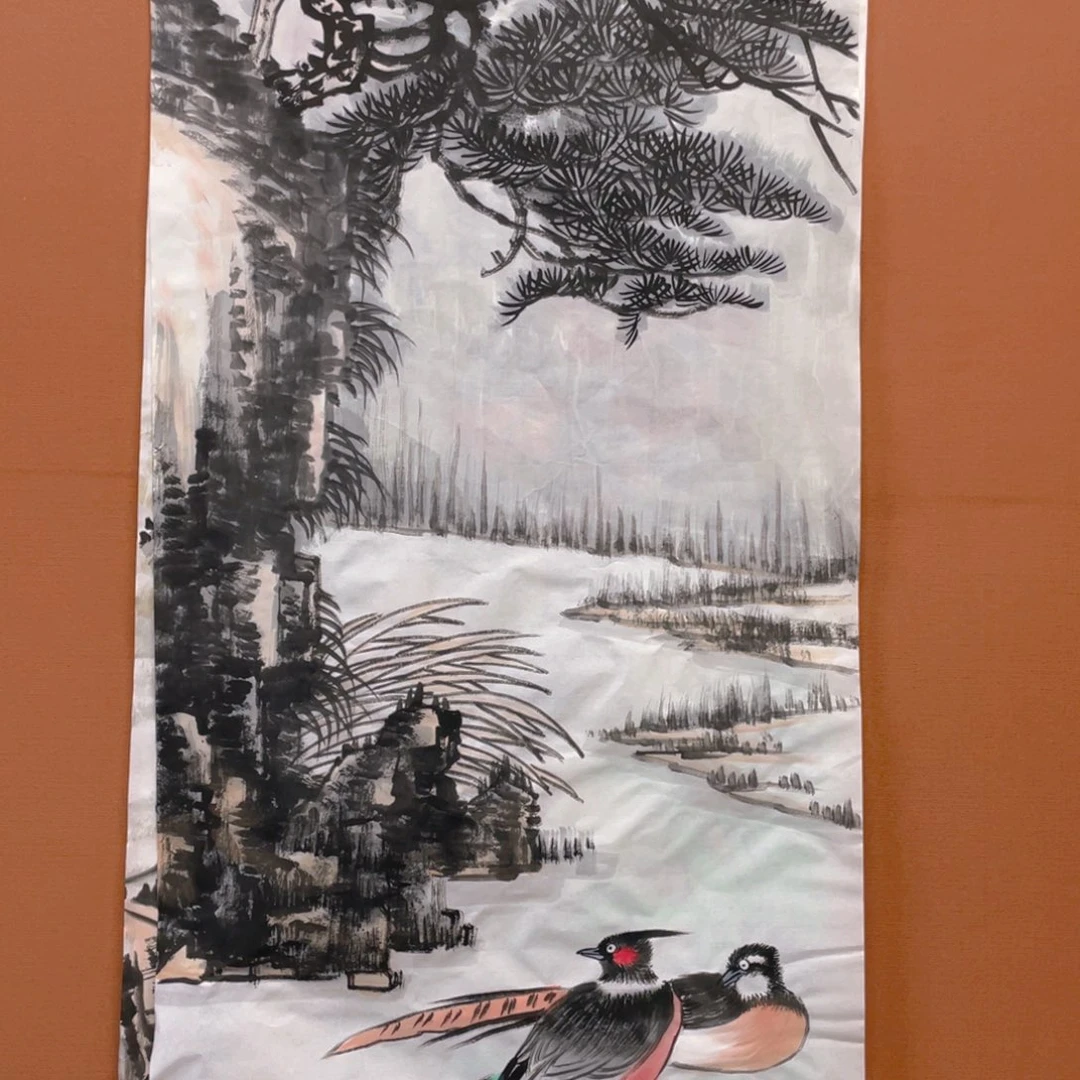 国画4.5平尺纯手绘国画作品