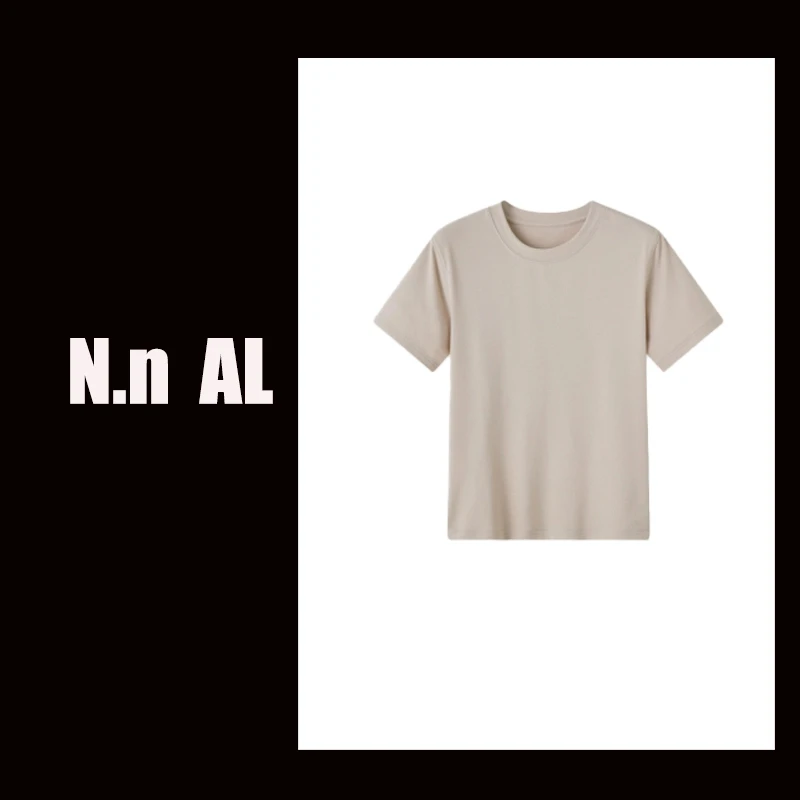 【14号】舒适时尚休闲女士夏季圆领T恤极简简约百搭短袖上衣-8984