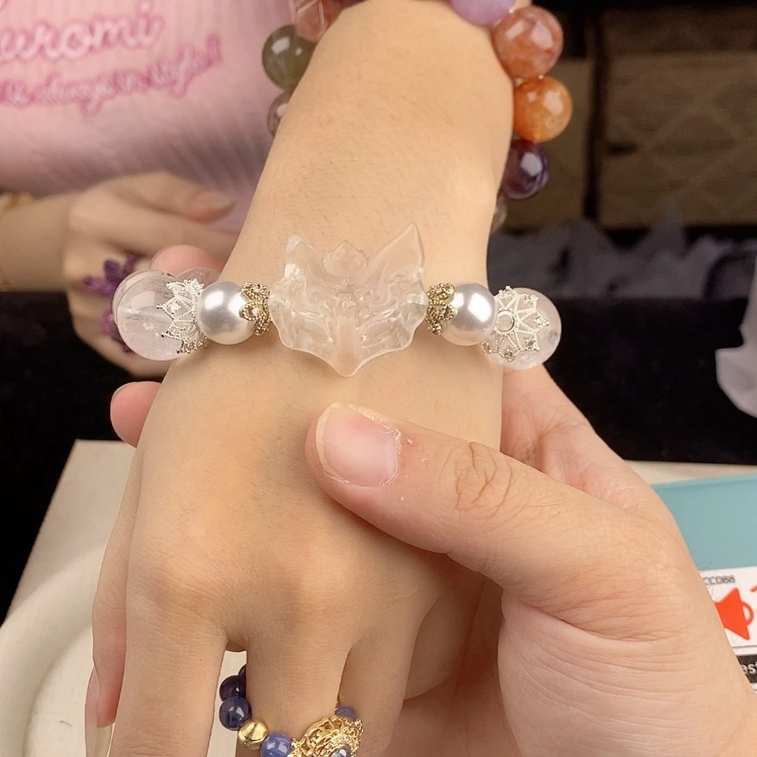银S925镀金镶嵌手链水晶