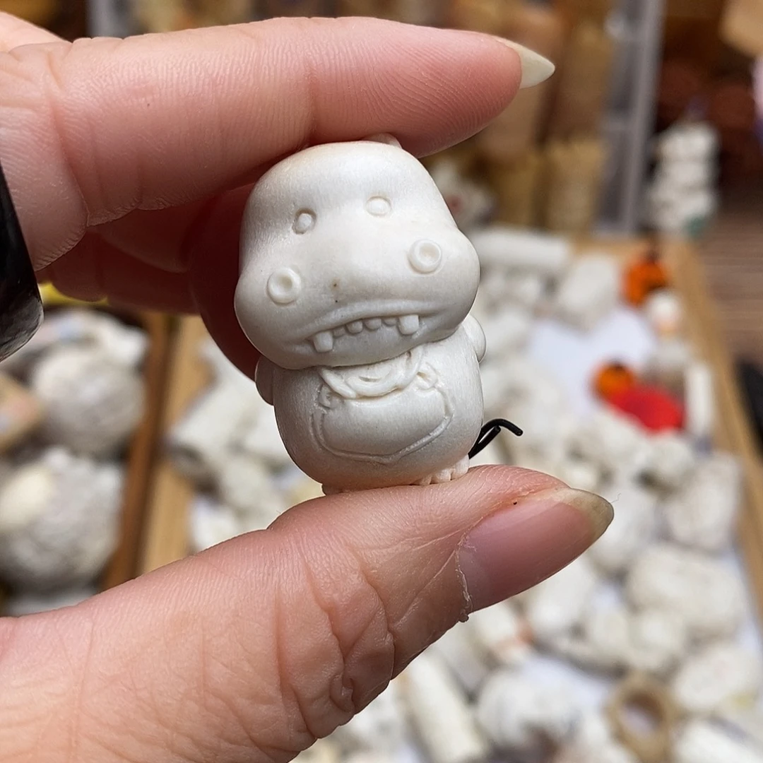 鹿骨把件6号告白河马不退换