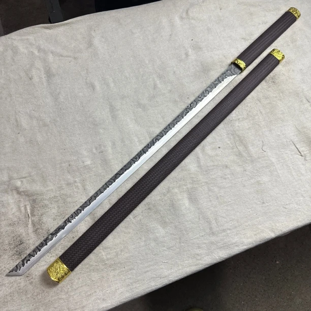 2147 龙泉昊天宝剑高猛钢唐横刀包皮鞘未开刃