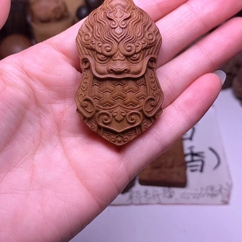 檀香木吊坠檀香唐玄甲