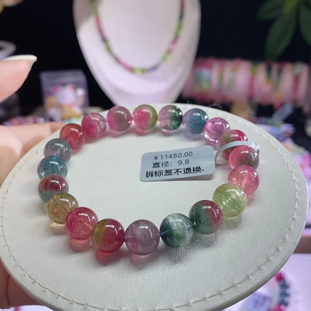 未镶嵌手链碧玺西瓜