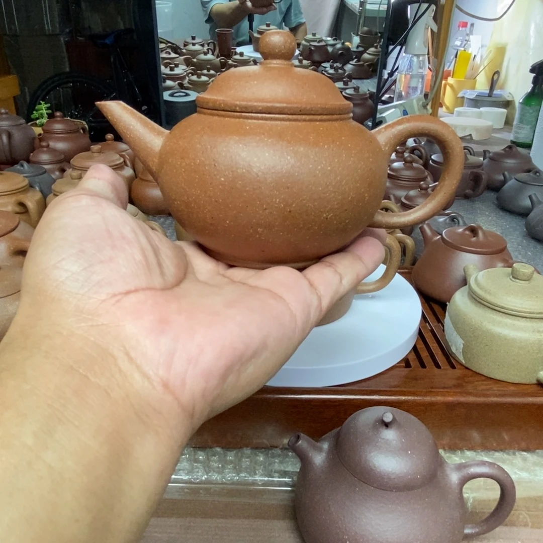 茶壶紫砂青降零添加水平壶190 CC