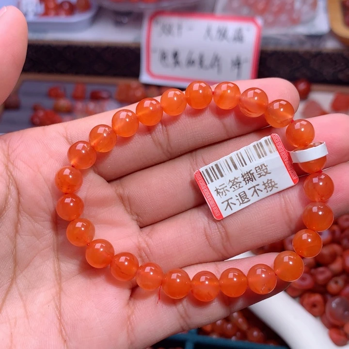 南红玛瑙未镶嵌南红冰红手串