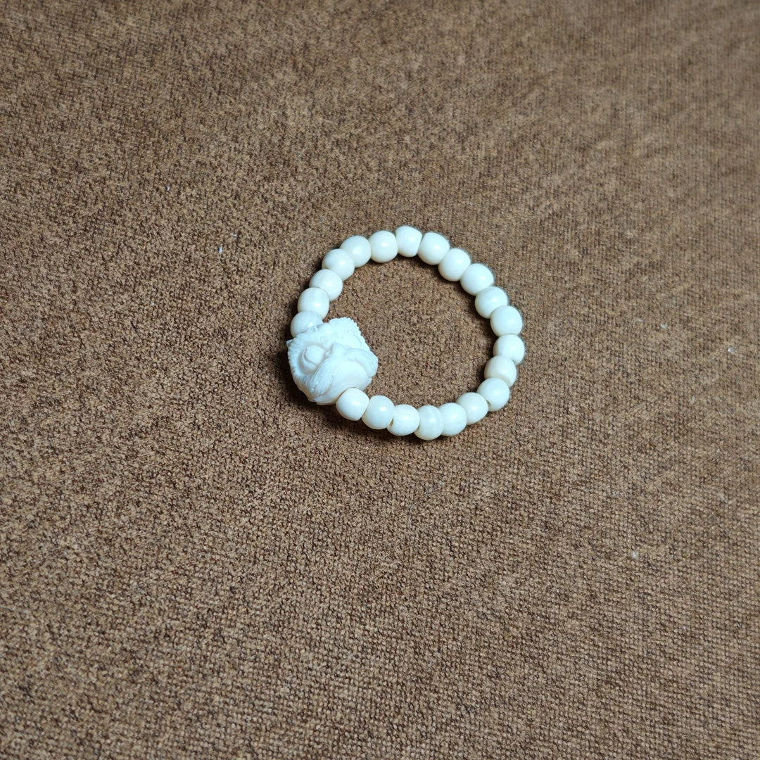 【画子甄选】猛犸醒狮小米珠戒指3mm+-