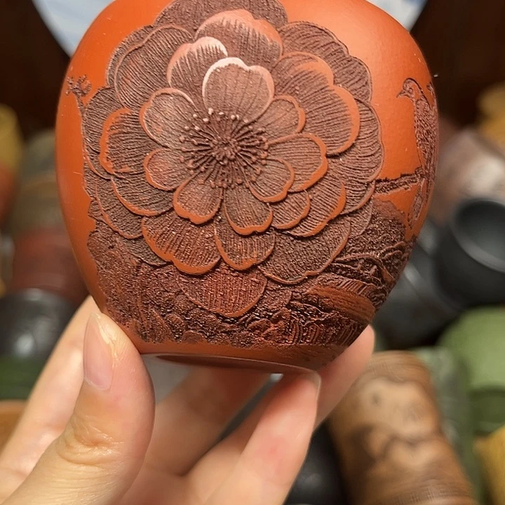 茶杯紫砂宜兴紫砂原矿正品