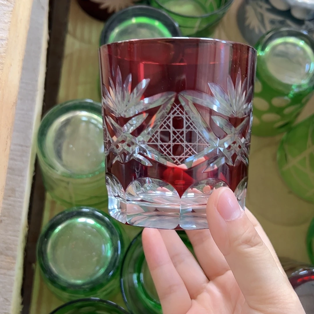 水晶玻璃高脚款微瑕一个
