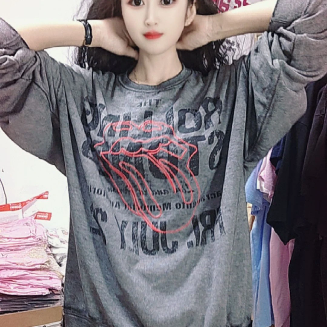 外贸休闲大板女装卫衣050