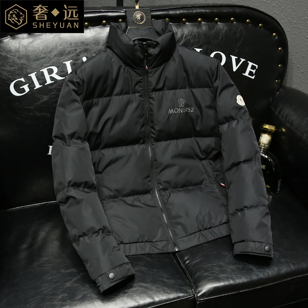 高端轻奢大牌立领羽绒服男轻便保暖休闲上衣冬季新款90白鸭绒外套