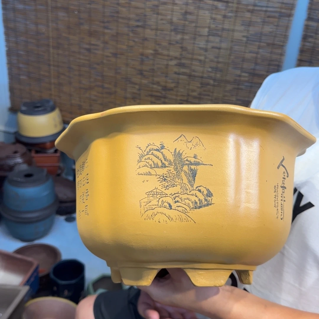 紫砂花盆口径27.15口径