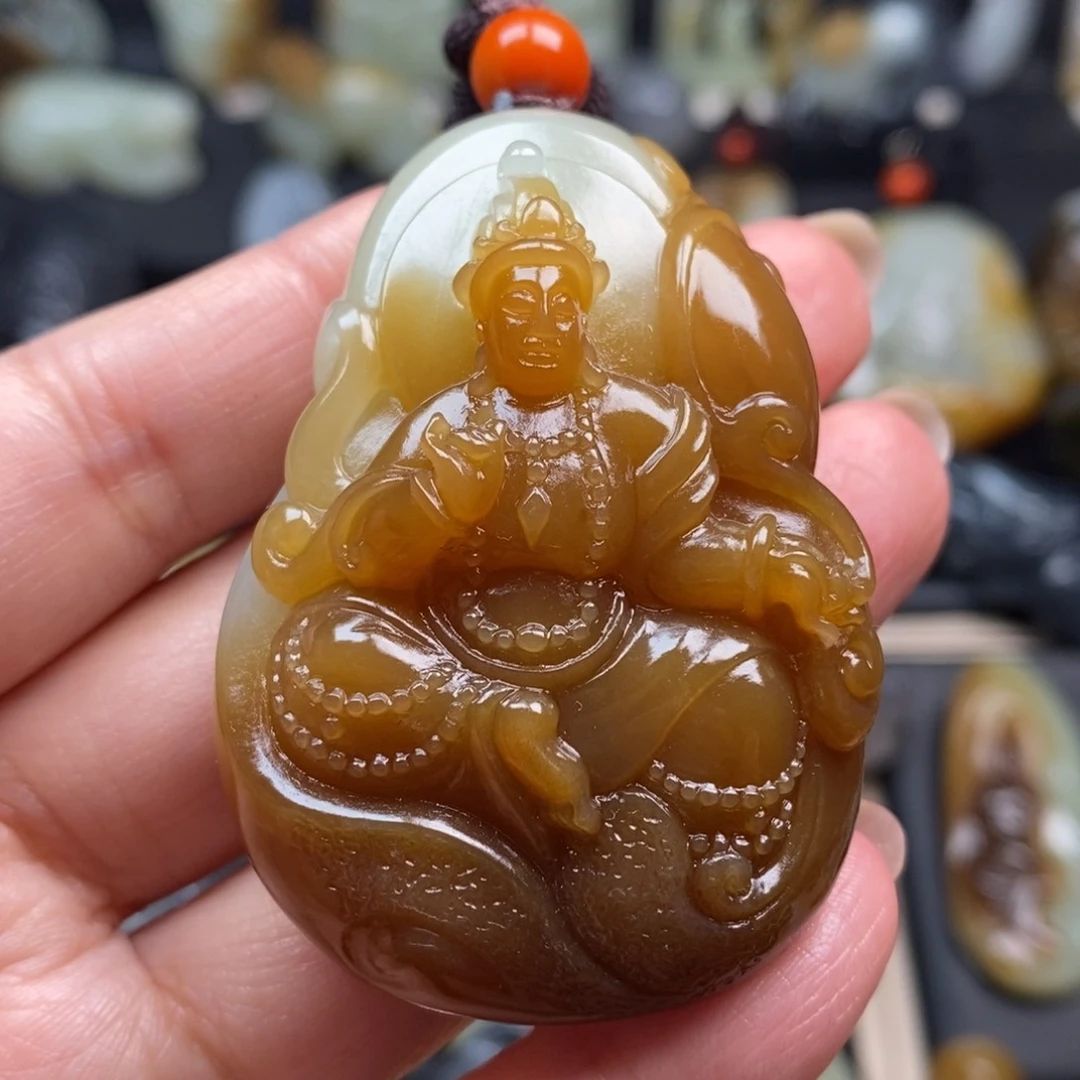 和田玉挂件未镶嵌混**源