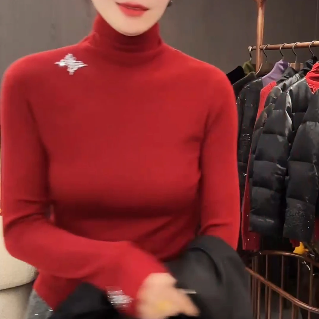 2025新款设计感百搭秋冬设计感韩版长袖打底上衣LK2501260