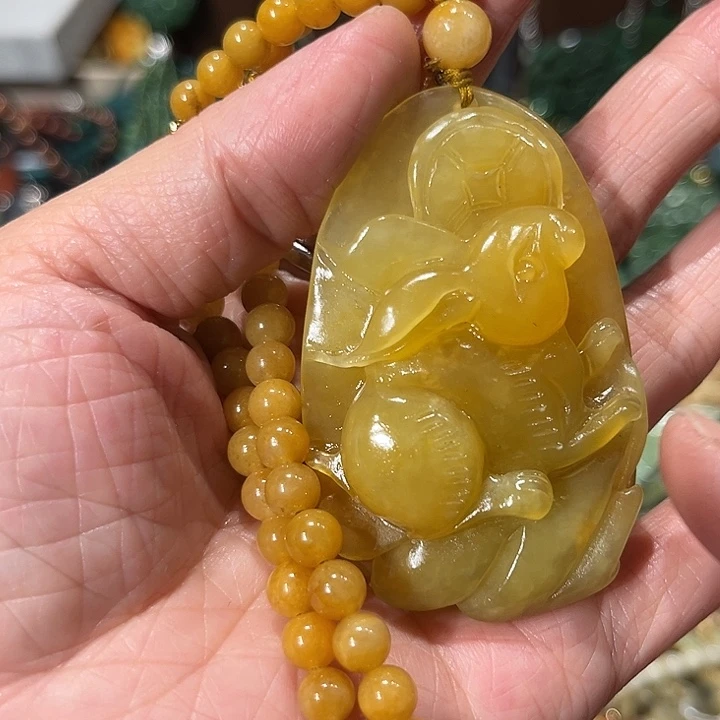 未镶嵌岫玉毛衣链