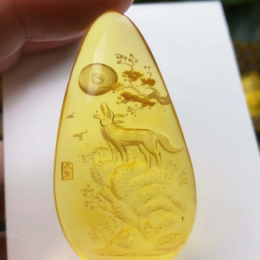 【闪购商品】金珀吊坠(不含链)未镶嵌