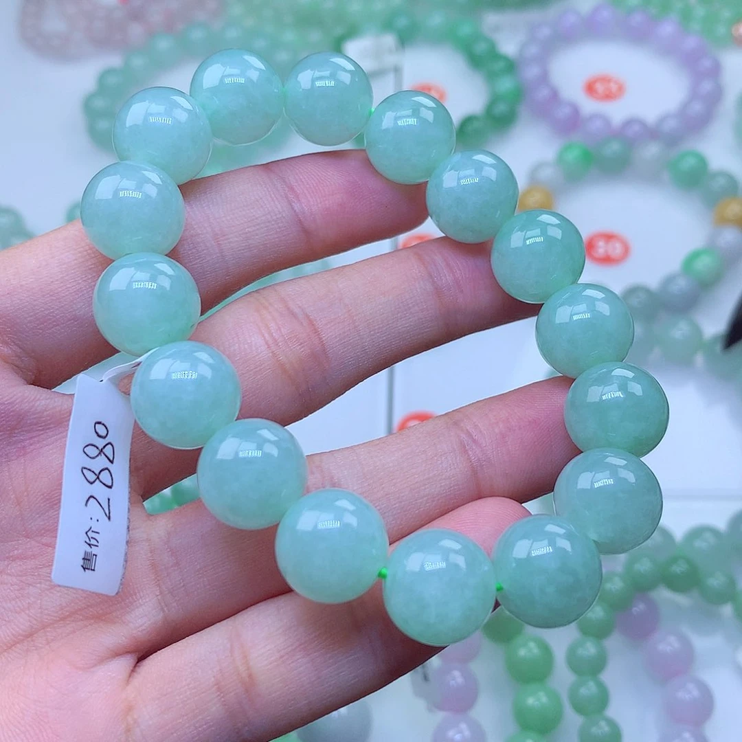 翡翠未镶嵌毛衣链